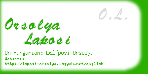 orsolya laposi business card